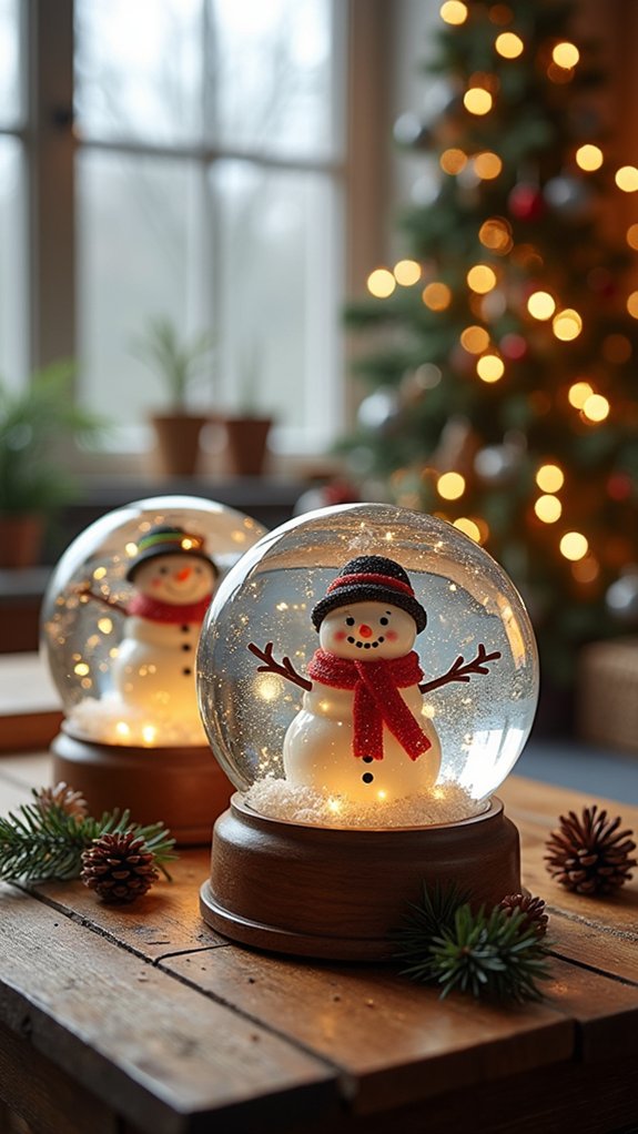 enchanting winter snow globes