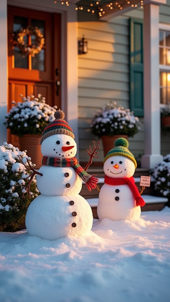 engaging snowman holiday decorations
