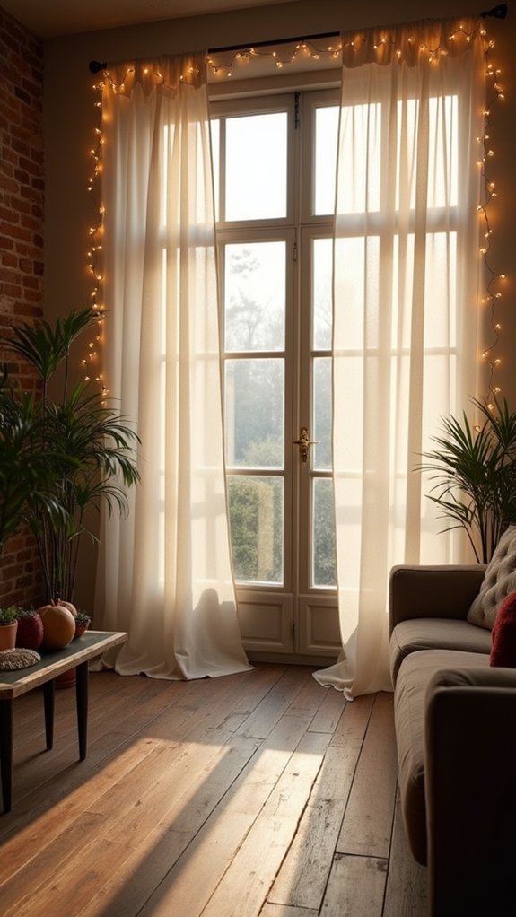 ethereal twinkling light curtains