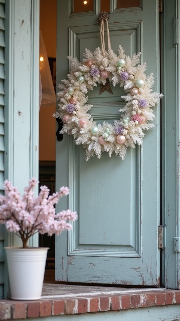 ethereal white with pastels