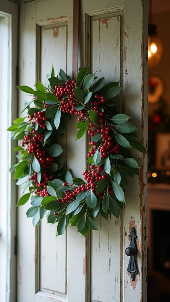 eucalyptus and berry wreath