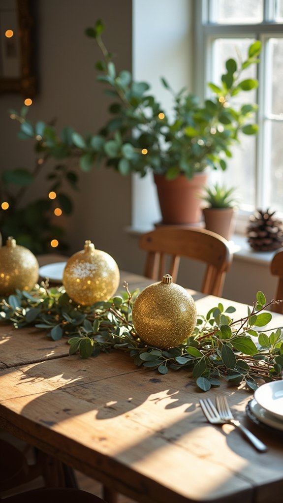 eucalyptus and gold luxury