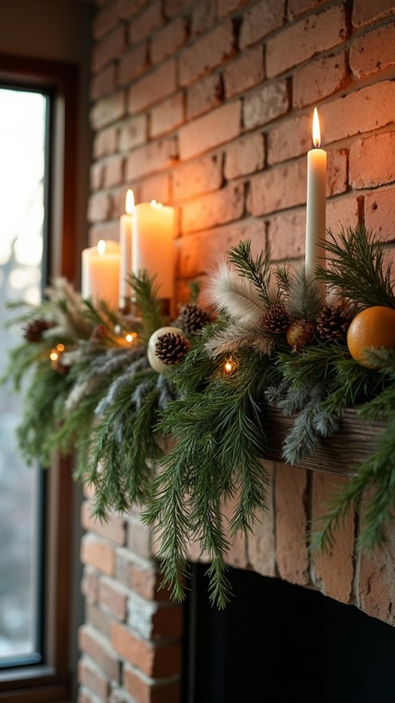 feathers enhance natural decor