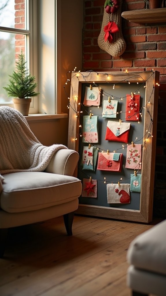 felt christmas card holders