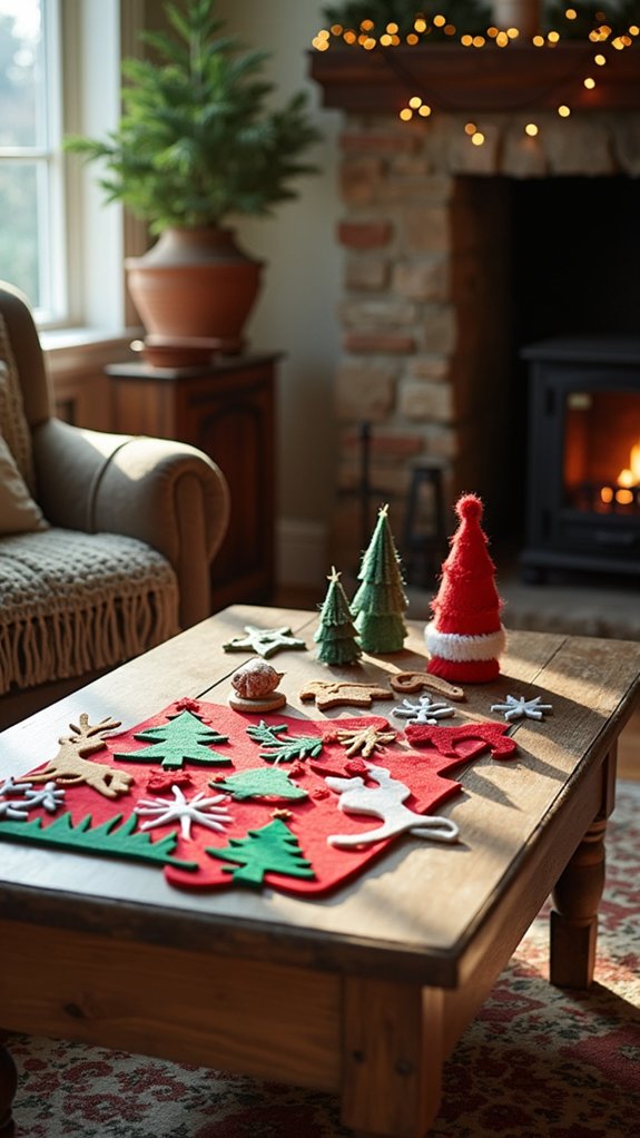 felt christmas puzzle activity