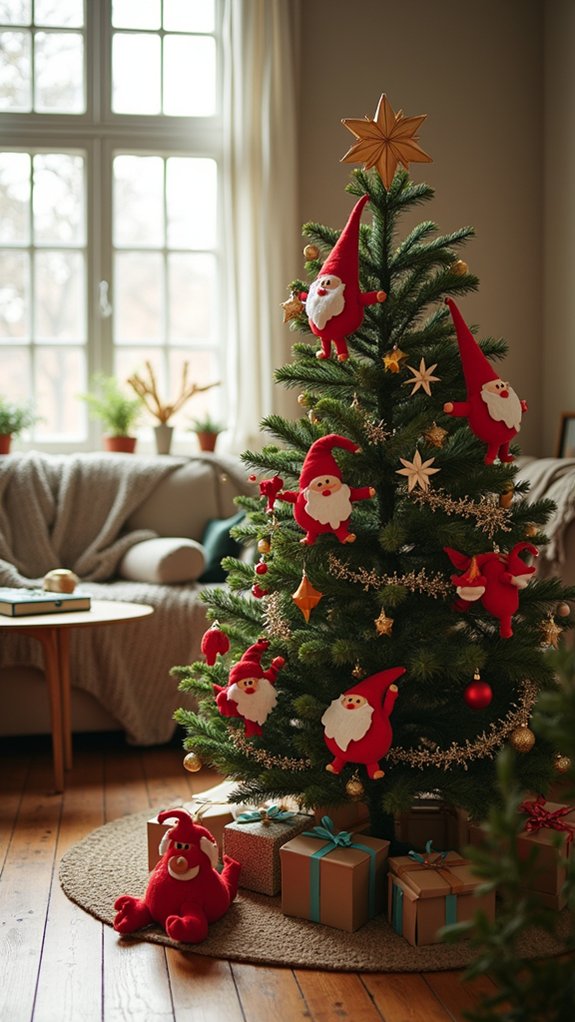 felt holiday character crafting