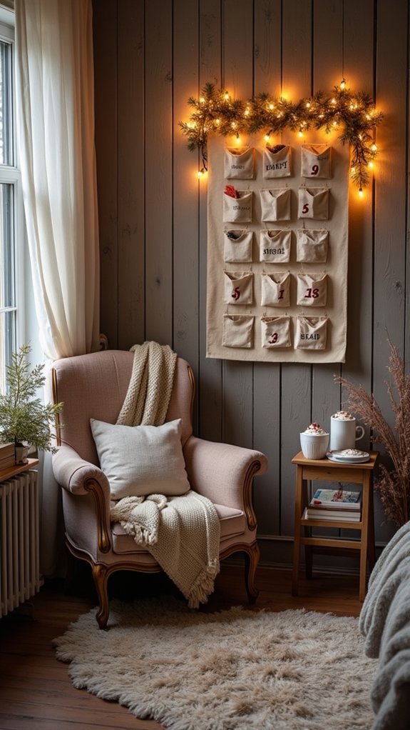 festive advent calendar decor