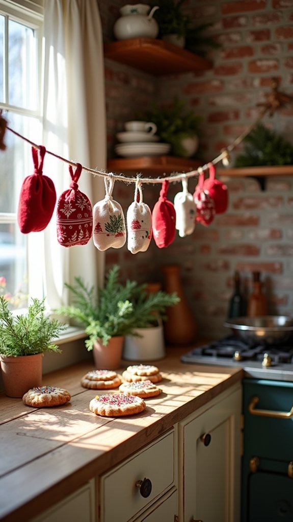 festive advent calendar display