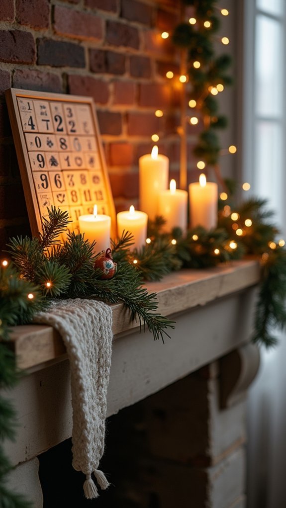 festive candlelit holiday countdown