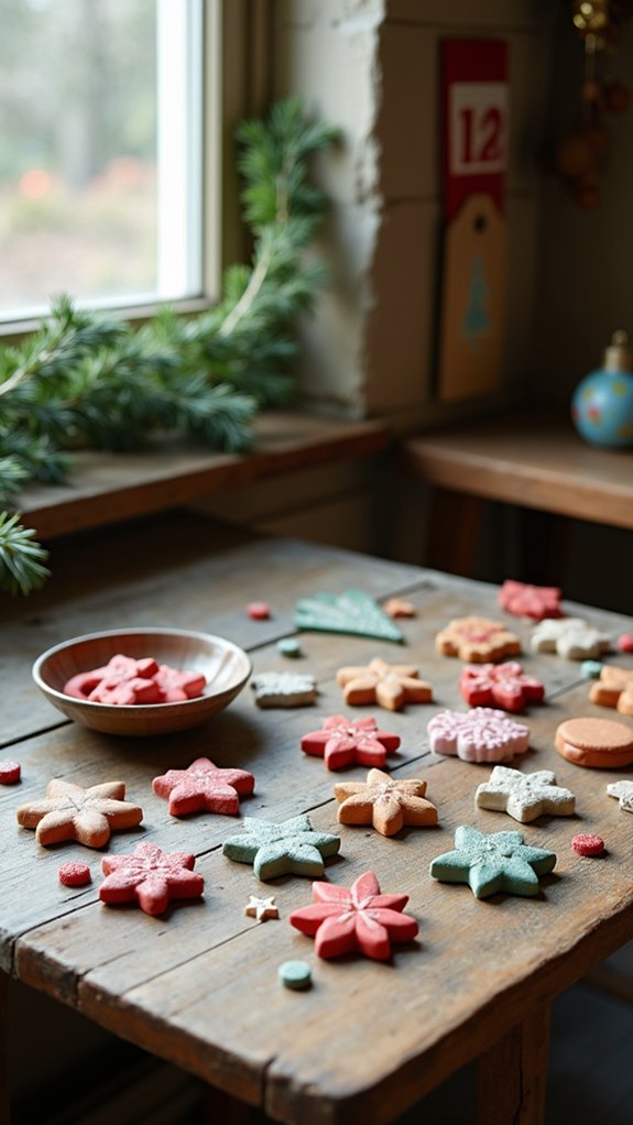 festive countdown ornament crafting
