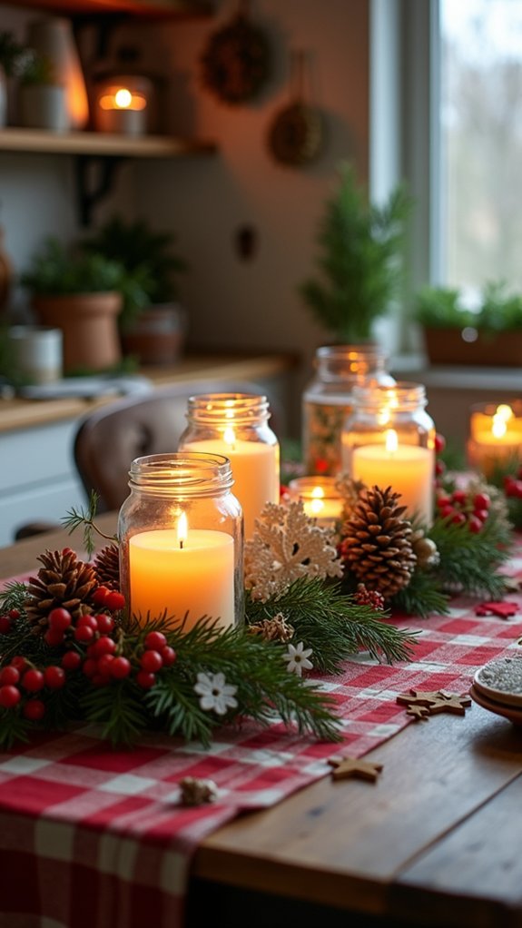 festive diy jar candles