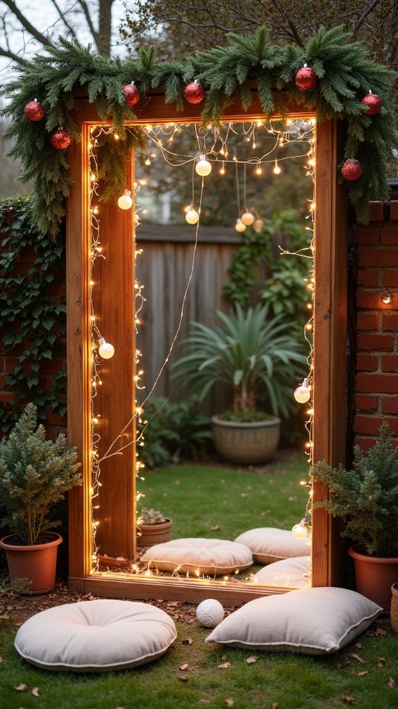 festive diy mirror photo booth