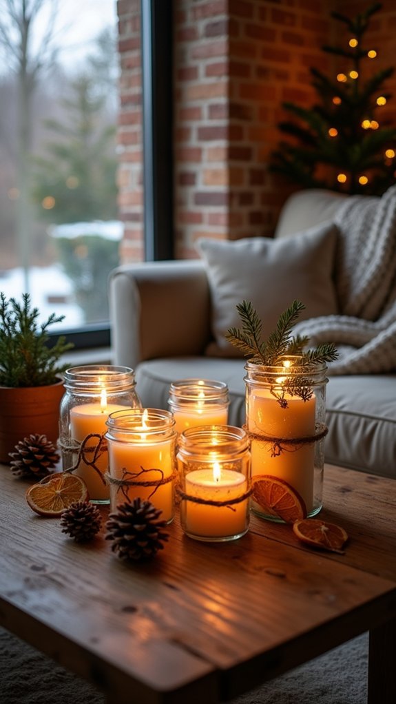 festive eco friendly candle holders