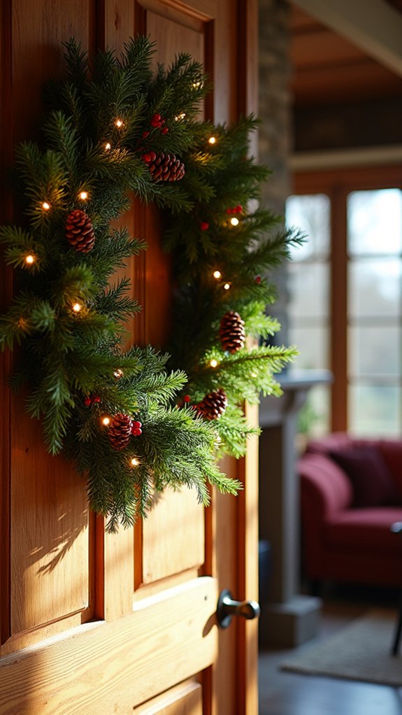 festive entryway winter charm