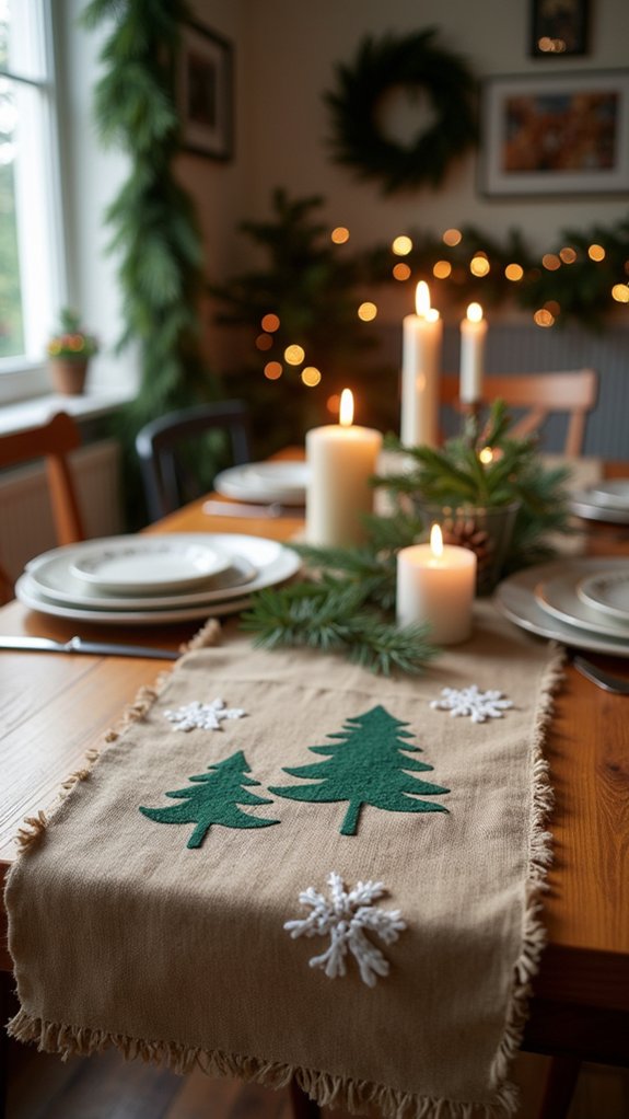 festive fabric table runner