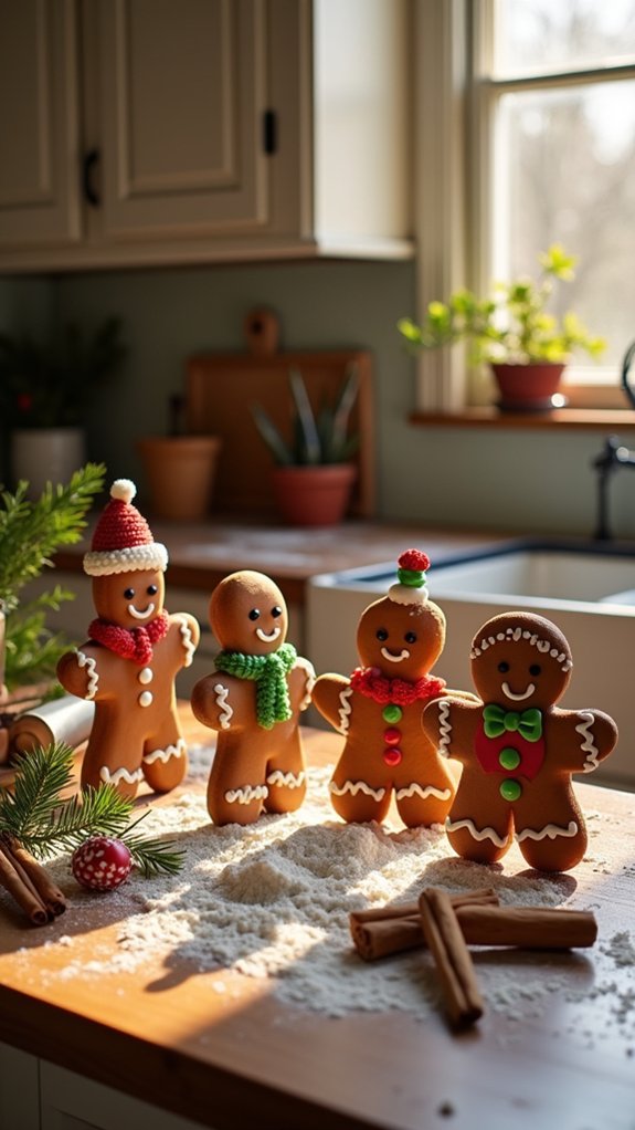 festive gingerbread men accessories