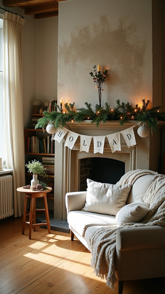 festive holiday banner decor