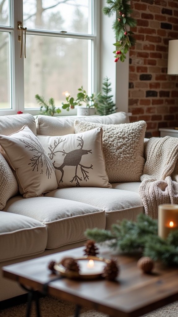 festive holiday pillow covers