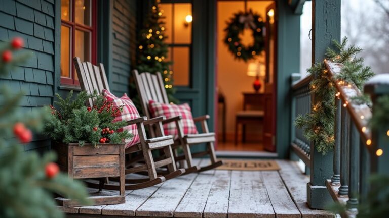 festive holiday porch decorations