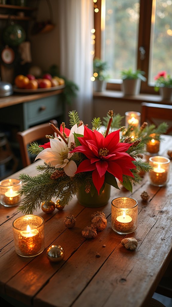 festive holiday table decor