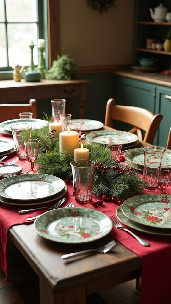 festive holiday table decor