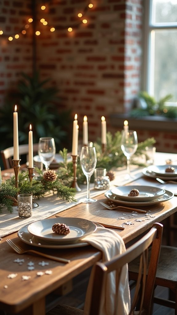 festive holiday table decor