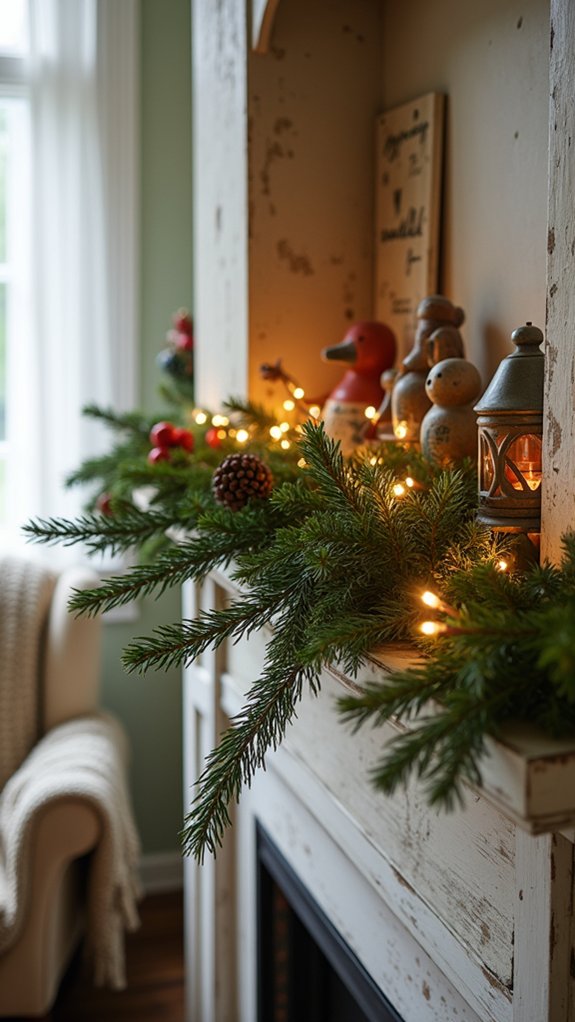 festive illuminated garland decor