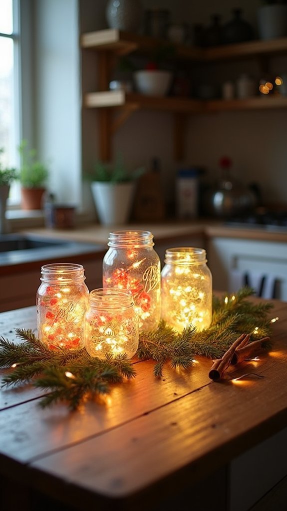 festive jar holiday decor