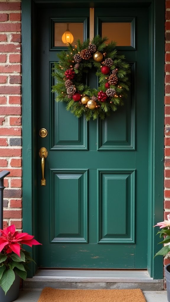 festive jingle bell wreath