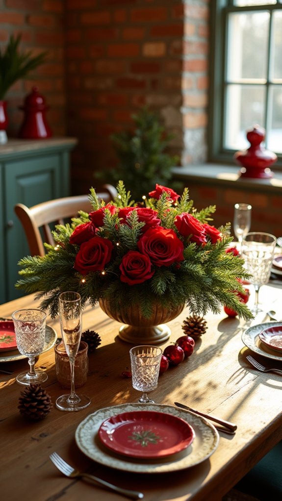 festive layered holiday centerpiece