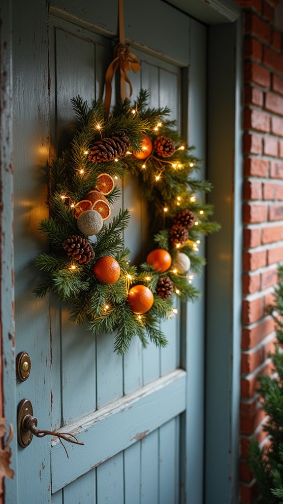 festive light wreath project