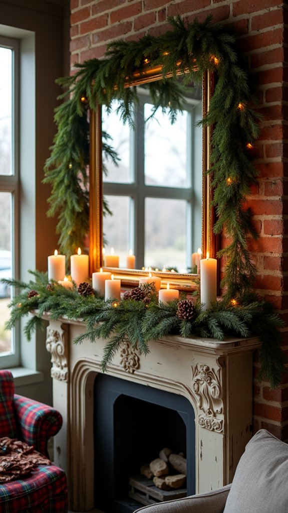 festive mirrors enhance decor