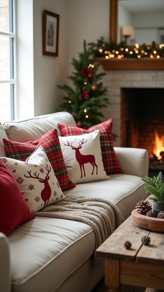 festive pillow cover refresh
