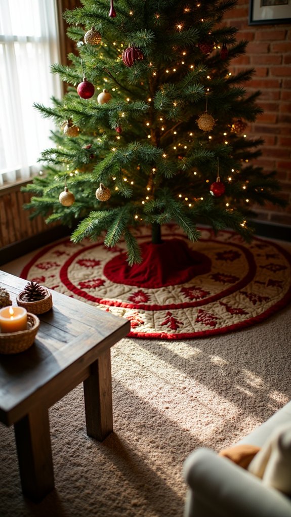 festive quilted holiday skirts