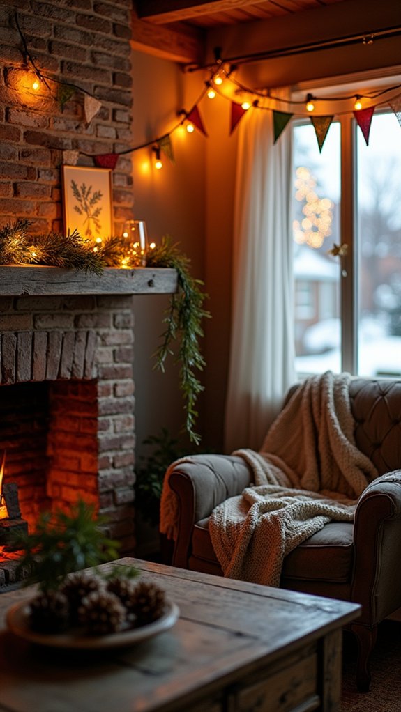 festive seasonal lighted banners