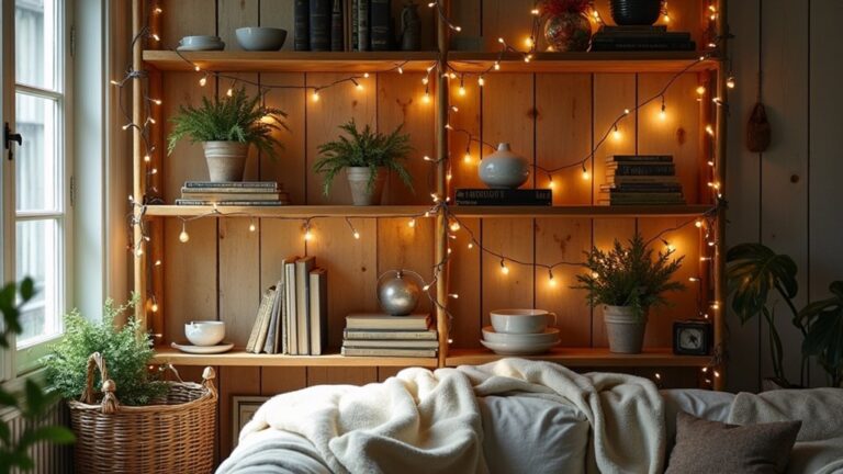 festive shelf lighting ideas