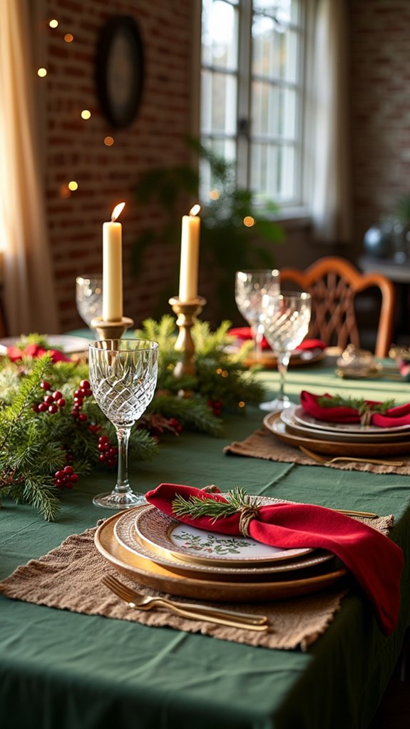 festive themed dinnerware selection