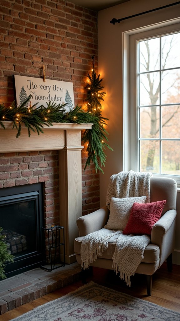 festive wooden holiday signs