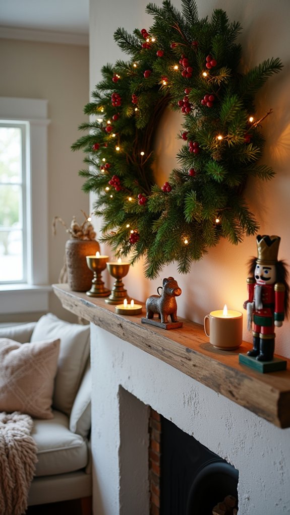 festive wreath holiday decor