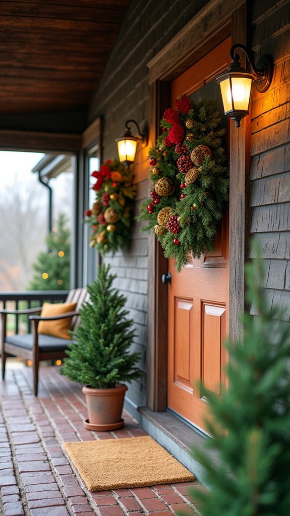 festive wreaths for warmth