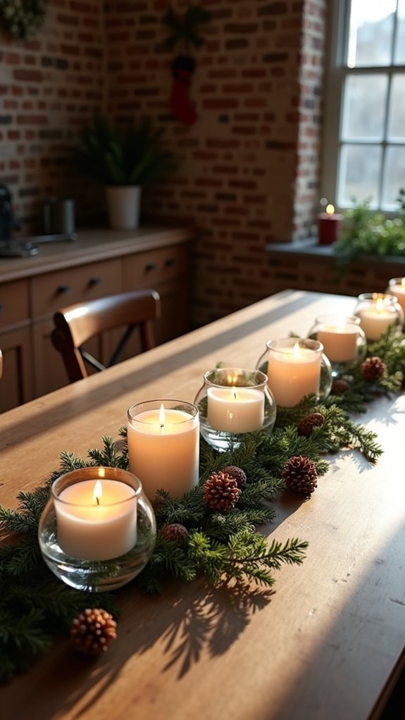floating candle table decor
