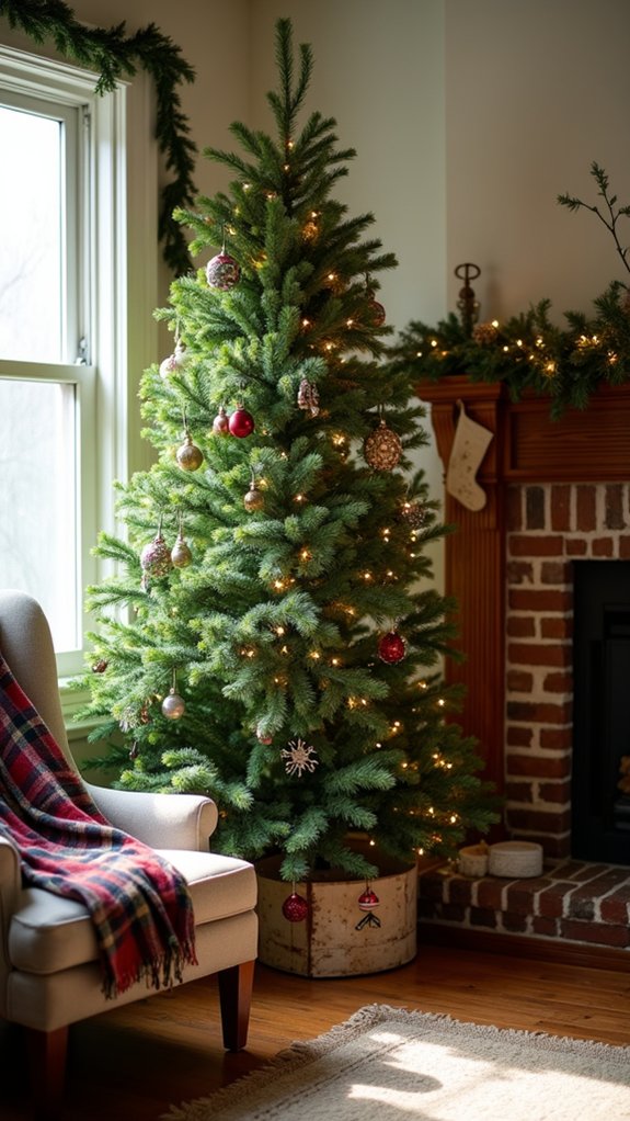fresh greenery tree topper