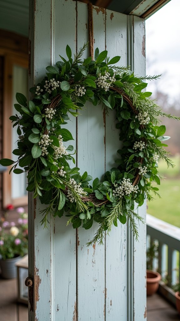 fresh herb holiday decor