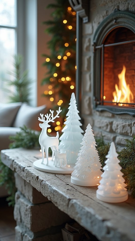 frosted glass holiday elegance