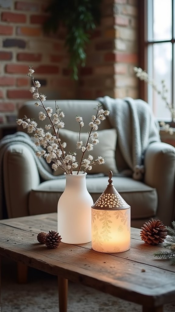 frosted glass winter elegance