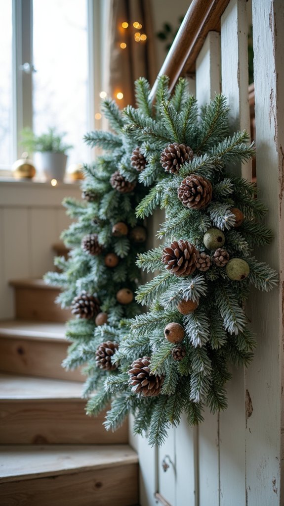 frosted pinecone rustic charm