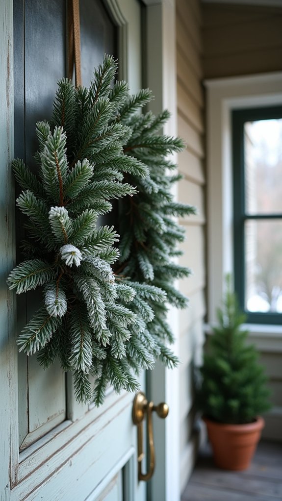 frosted winter elegance wreath