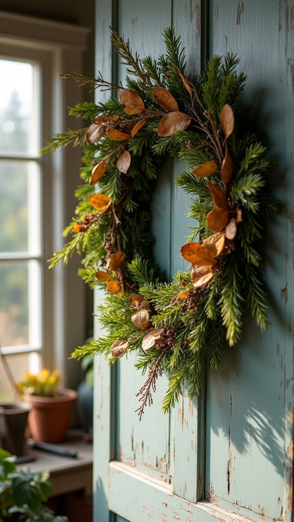 garden clippings eco friendly wreath