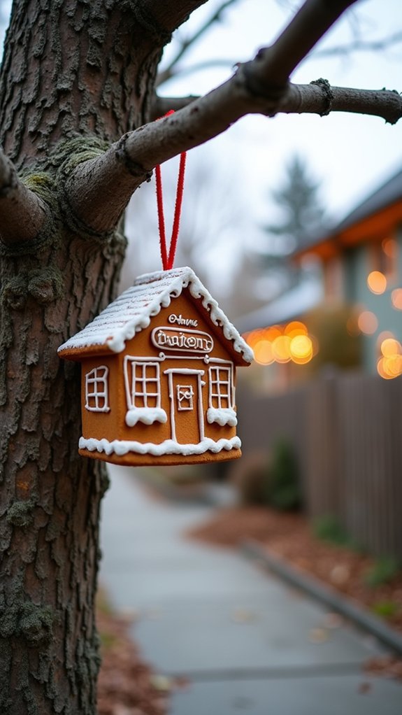 gingerbread bakery sign ornaments