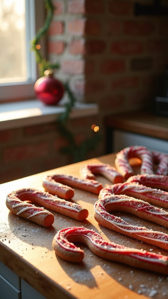 gingerbread candy cane ornaments